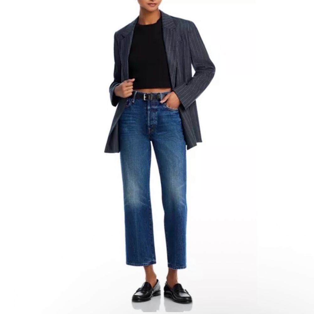 MOTHER The Rambler Ankle jeans in Well Stacked 27 Blue Cotton